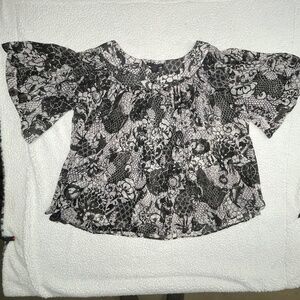 Women’s XL Grace Elements Black/Gray Shear Top